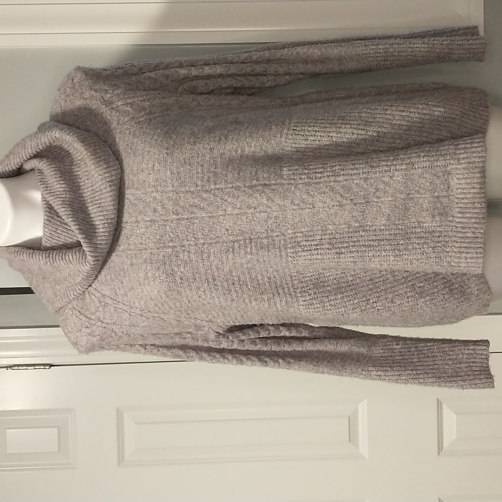 Liz Claiborne_Turtleneck knitted sweater_Purple_Large Petite
